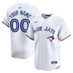 Toronto Blue Jays Nike Home Limited Custom Jersey - White - 49Native