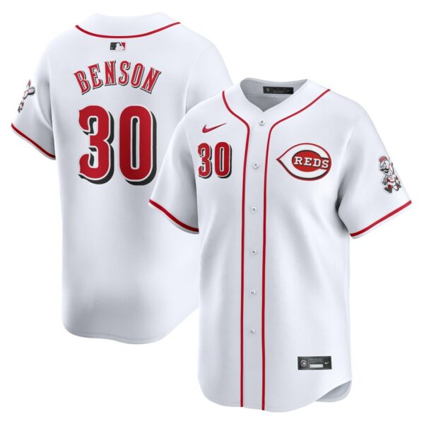 Will Benson Cincinnati Reds Nike Home Limited Player Jersey - White - 49Native