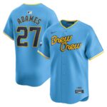 Willy Adames Milwaukee Brewers Nike City Connect Limited Player Jersey - Powder Blue - 49Native