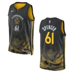 Warriors 2022-23 City Edition Pat Spencer Black Jersey Swingman - 49Native