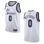 Lakers 2022-23 City Edition Russell Westbrook White Jersey Swingman - 49Native