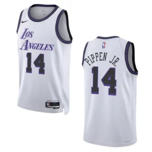 Lakers 2022-23 City Edition Scotty Pippen Jr. White Jersey Swingman - 49Native