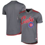 Chicago Cubs Stitches  Team V-Neck Jersey - Charcoal - 49Native