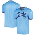 Chicago Cubs Stitches Cooperstown Collection Team Jersey - Light Blue - 49Native