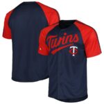 Minnesota Twins Stitches Team Raglan Sleeve Jersey - Navy - 49Native