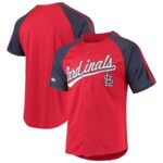 St. Louis Cardinals Stitches Button-Down Raglan Replica Jersey - Red - 49Native