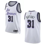 Lakers 2022-23 City Edition Thomas Bryant White Jersey Swingman - 49Native