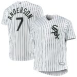 Tim Anderson Chicago White Sox Big & Tall Replica Player Jersey - White - 49Native