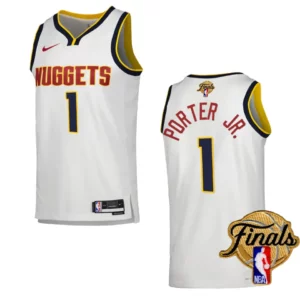 Michael Porter Jr. White 2023 NBA Finals Denver Nuggets Association Edition Jersey - 49Native