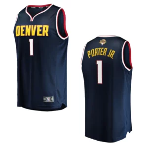 Michael Porter Jr. Navy 2023 NBA Finals Denver Nuggets Fast Break Player Jersey - 49Native