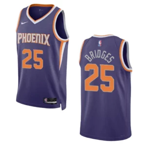 Phoenix Suns Mikal Bridges 2022-23 Icon Edition Purple Swingman Jersey - 49Native