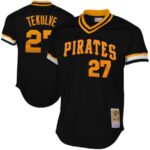 Mitchell & Ness Pittsburgh Pirates Kent Tekulve 1982 Cooperstown Collection Practice Jersey - Black - 49Native