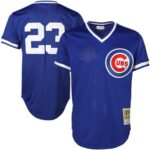 Mitchell & Ness Ryne Sandberg Chicago Cubs Cooperstown Collection Throwback Replica Jersey - Royal Blue - 49Native