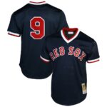Mitchell & Ness Ted Williams Boston Red Sox 1990 Cooperstown Collection Batting Practice Jersey - Navy Blue - 49Native