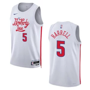 Montrezl Harrell City Edition Philadelphia 76ers 2022-23 White Swingman Jersey - 49Native