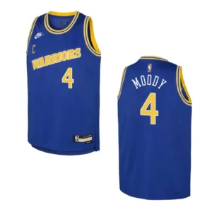 2022-23 Golden State Warriors Youth Classic Edition Moses Moody Blue Jersey - 49Native