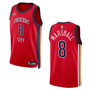 Naji Marshall Statement Edition New Orleans Pelicans 2023-24 Red Swingman Jersey - 49Native
