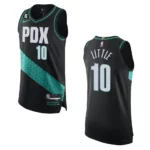 Portland Trail Blazers Nassir Little 2022-23 City Edition Black Jersey - 49Native