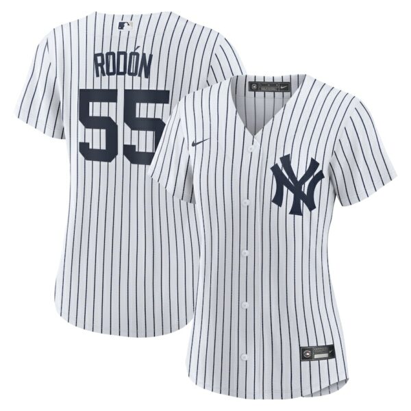 Carlos Rodon New York Yankees Nike Women's Home Official Player Jersey - White/Navy - 49Native