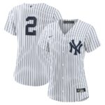 Derek Jeter New York Yankees Nike Women's Home Replica Player Jersey - White/Navy - 49Native