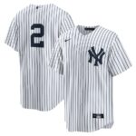 Derek Jeter New York Yankees Nike Replica Jersey - White/Navy - 49Native