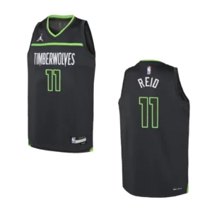 Youth Minnesota Timberwolves 2022-23 Statement Edition Naz Reid Black Jersey - 49Native