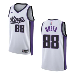 Neemias Queta Association Edition Sacramento Kings 2023-24 White Swingman Jersey - 49Native