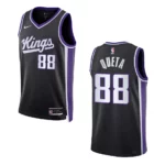 Neemias Queta Icon Edition Sacramento Kings 2023-24 Black Swingman Jersey - 49Native