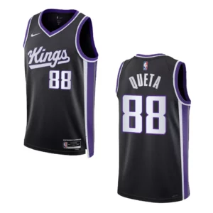 Neemias Queta Icon Edition Sacramento Kings 2023-24 Black Swingman Jersey - 49Native