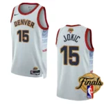 Nikola Jokic White 2023 NBA Finals Denver Nuggets City Edition Jersey - 49Native