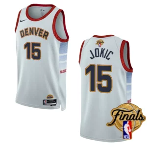 Nikola Jokic White 2023 NBA Finals Denver Nuggets City Edition Jersey - 49Native