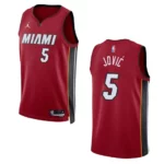 Miami Heat Nikola Jovic 2022-23 Statement Edition Red Swingman Jersey - 49Native