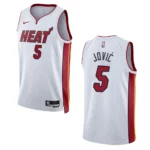 Miami Heat Nikola Jovic 2022-23 Association Edition White Swingman Jersey - 49Native