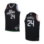 2022-23 Los Angeles Clippers Youth City Edition Norman Powell Black Jersey - 49Native