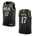 Onyeka Okongwu Hawks 2021 NBA Playoffs Bound Jersey Black - 49Native