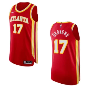 Atlanta Hawks Onyeka Okongwu Icon Jersey Authentic Red - 49Native