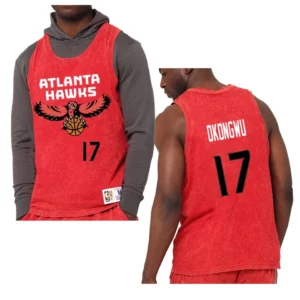 Onyeka Okongwu Atlanta Hawks Quintessential Worn Out Tank Top Jersey Red - 49Native