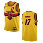 Onyeka Okongwu Atlanta Hawks City Edition Throwback Jersey Yellow - 49Native
