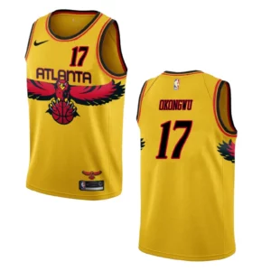 Onyeka Okongwu Atlanta Hawks City Edition Throwback Jersey Yellow - 49Native