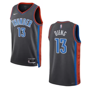 Oklahoma City Thunder Ousmane Dieng 2022-23 City Edition Gray Swingman Jersey - 49Native
