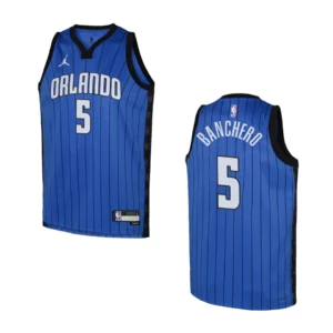 2022-23 Orlando Magic Youth Statement Edition Paolo Banchero Blue Jersey - 49Native