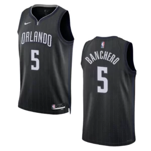 Paolo Banchero City Edition Orlando Magic 2022-23 Black Swingman Jersey - 49Native