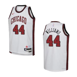 2022-23 Chicago Bulls Youth City Edition Patrick Williams White Jersey - 49Native