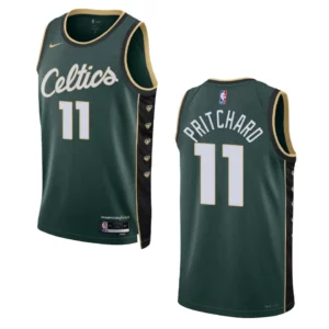 Boston Celtics Payton Pritchard 2022-23 City Edition Dark Green Swingman Jersey - 49Native
