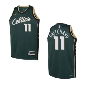Boston Celtics 2022-23 City Edition Youth Payton Pritchard Green Jersey - 49Native