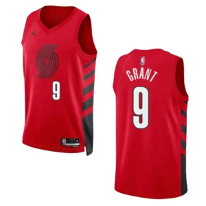 Portland Trail Blazers Jerami Grant 2022-23 Statement Edition Red Jersey Swingman - 49Native