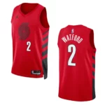 Portland Trail Blazers Trendon Watford 2022-23 Statement Edition Red Jersey Swingman - 49Native