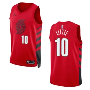 Portland Trail Blazers Nassir Little 2022-23 Statement Edition Red Jersey Swingman - 49Native
