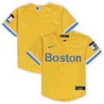 Boston Red Sox Nike Preschool MLB City Connect Replica Team Jersey - Gold - 49Native