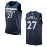Minnesota Timberwolves Rudy Gobert 2022-23 Icon Edition Navy Swingman Jersey - 49Native